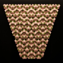 Mathematical art geometry raised 3D Penrose tiling by Debora Coombs & Duane Bailey at Williams College